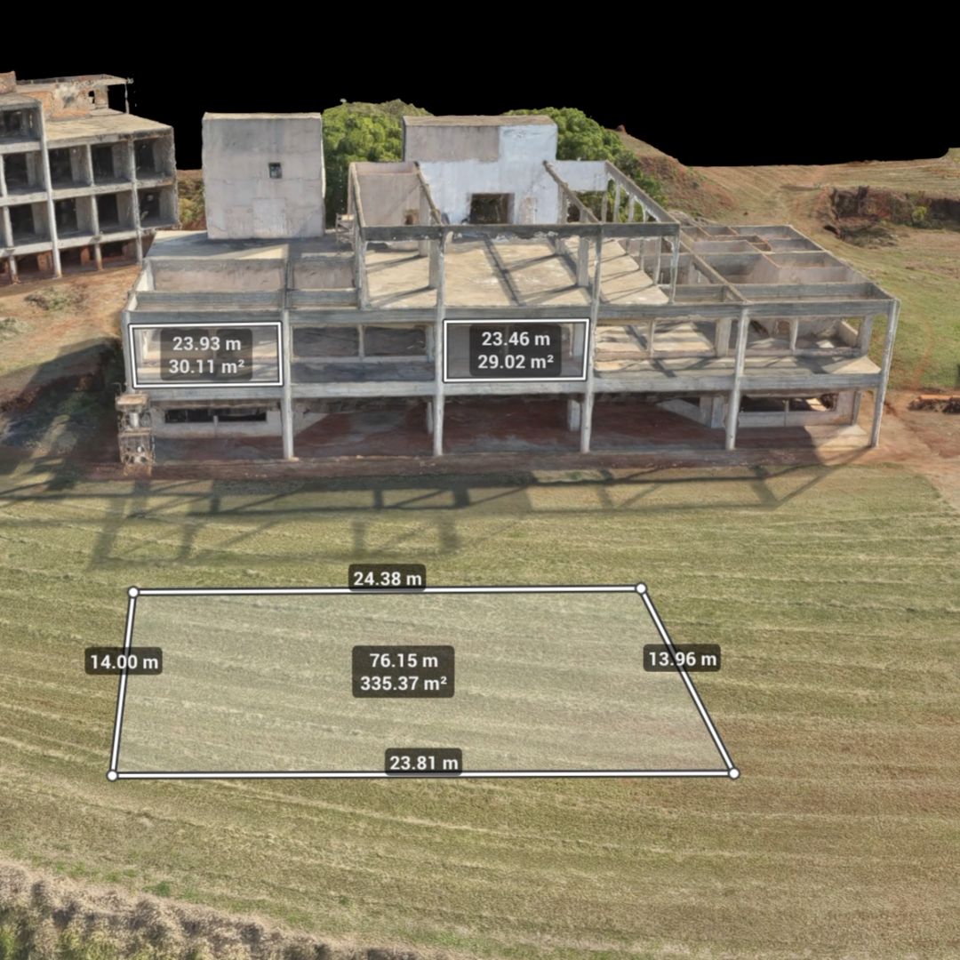 Mapeamento aéreo com drone de terreno